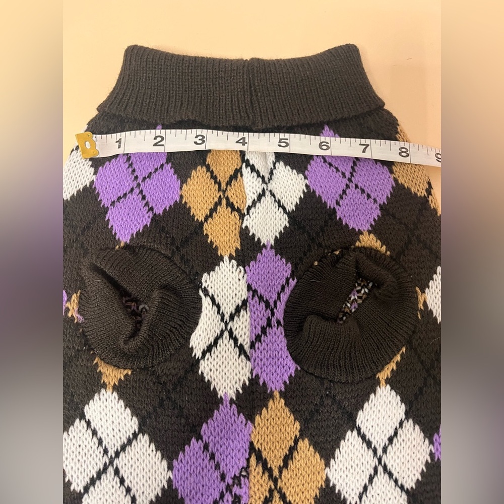 Dr. Marty argyle doggy sweater - Picture 6 of 8